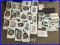 Department 56 Christmas in the City 44 piece set 21 Houses 23 Accessories NL