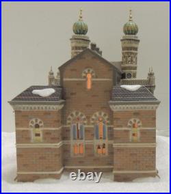 Department 56 Christmas in the City CENTRAL SYNAGOGUE with Box & Light #56.59204
