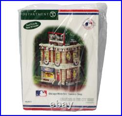 Department 56 Christmas in the City Chicago White Sox Souvenir Shop 56.59231 NOB