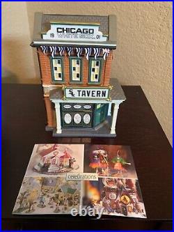 Department 56 Christmas in the City Chicago White Sox Tavern #59232