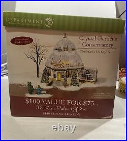 Department 56 Christmas in the City Crystal Gardens Conservatory #59219 Dept 56