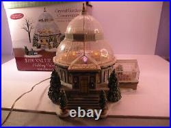 Department 56 Christmas in the City Crystal Gardens Conservatory Set Incomplete