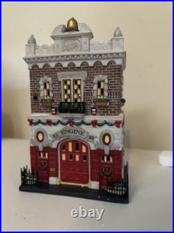 Department 56 Christmas in the City Engine Company 10 Fire Station Illuminated