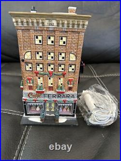 Department 56 Christmas in the City Ferrara Bakery Cafe No Box Or Attatchments