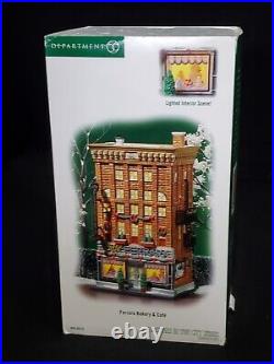 Department 56 Christmas in the City Ferrara Bakery and Cafe Used Works Great