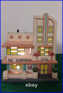 Department 56 Christmas in the City Flamingo Club Art Deco Style