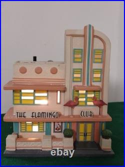 Department 56 Christmas in the City Flamingo Club Art Deco Style