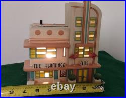 Department 56 Christmas in the City Flamingo Club Art Deco Style
