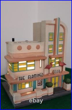Department 56 Christmas in the City Flamingo Club Art Deco Style