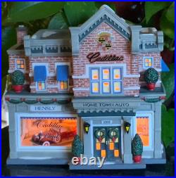 Department 56 Christmas in the City HENSLY CADILLAC & BUICK Building Retired