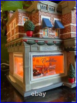 Department 56 Christmas in the City HENSLY CADILLAC & BUICK Building Retired