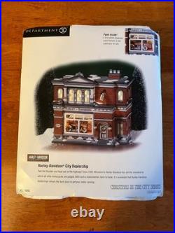 Department 56 Christmas in the City Harley-Davidson City Dealership Retired 2006