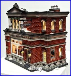Department 56 Christmas in the City Harley-Davidson City Dealership Retired 2006