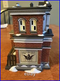 Department 56 Christmas in the City Harley-Davidson City Dealership Retired 2006