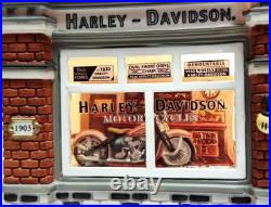 Department 56 Christmas in the City Harley-Davidson City Dealership Retired 2006