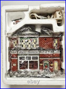 Department 56 Christmas in the City Harley-Davidson City Dealership Retired 2006