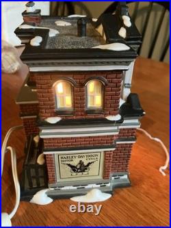 Department 56 Christmas in the City Harley-Davidson City Dealership Retired 2006