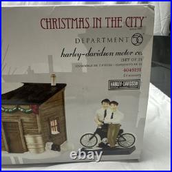 Department 56 Christmas in the City Harley-Davidson Motor Co Set of 2 4049191