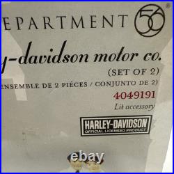 Department 56 Christmas in the City Harley-Davidson Motor Co Set of 2 4049191
