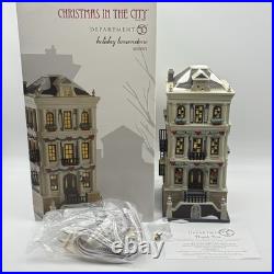 Department 56 Christmas in the City Holiday Brownstone 4050913 EUC