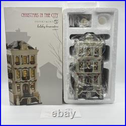Department 56 Christmas in the City Holiday Brownstone 4050913 EUC