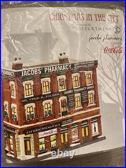 Department 56 Christmas in the City Jacobs' Pharmacy 2015 Retired HTF