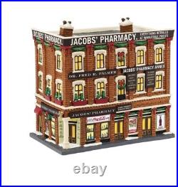 Department 56 Christmas in the City Jacobs' Pharmacy 2015 Retired HTF