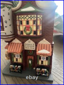 Department 56 Christmas in the City Jenny's Corner Book Shop Lighted Boxed 2000