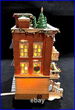 Department 56 Christmas in the City Parkside Holiday Brownstone #58937 Lit Department 56 Christmas in the City Parkside Holiday Brownstone #58937 Lit