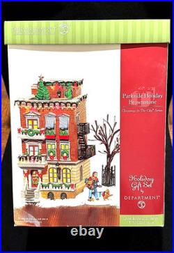 Department 56 Christmas in the City Parkside Holiday Brownstone #58937 Lit Department 56 Christmas in the City Parkside Holiday Brownstone #58937 Lit