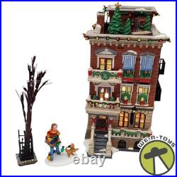 Department 56 Christmas in the City Parkside Holiday Brownstone Gift Set 58937