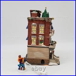 Department 56 Christmas in the City Parkside Holiday Brownstone Gift Set 58937