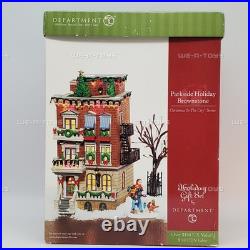 Department 56 Christmas in the City Parkside Holiday Brownstone Gift Set 58937