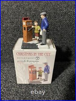 Department 56 Christmas in the City Pennies For The Penny Press! HTF! Rare! New