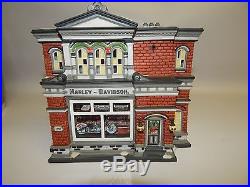 Department 56 Christmas in the City Series Harley Davidson City Dealership