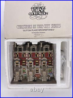 Department 56-Christmas in the City-Sutton Place Brownstones -59617