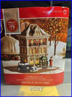 Department 56 Christmas in the City THE PRESCOTT HOTEL Complete No Issues RARE