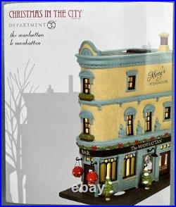 Department 56 Christmas in the City The Manhattan Steakhouse & Bar New in Box