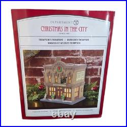 Department 56 Christmas in the City Thompson's Furniture Store NEW Village