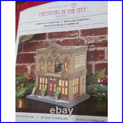 Department 56 Christmas in the City Thompson's Furniture Store NEW Village