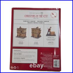 Department 56 Christmas in the City Thompson's Furniture Store NEW Village