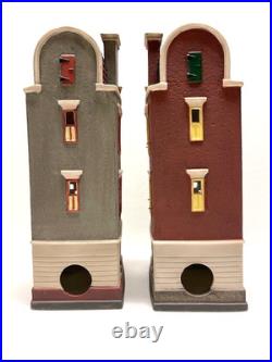 Department 56 Christmas in the city Brownstones on the Square 2 pc set NEW Department 56 Christmas in the city Brownstones on the Square 2 pc set NEW
