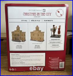 Department 56 City Hall 6011382 2023 Christmas in the City Village NIB