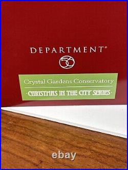 Department 56 Crystal Gardens Conservatory Christmas In The City 59219 NOS 2004