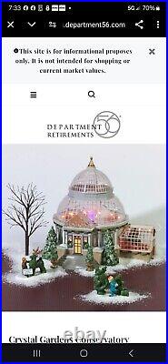 Department 56 Crystal Gardens Conservatory Christmas In The City 59219 NOS 2004