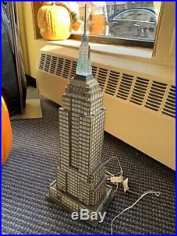 Department 56 Empire State Building COMPLETE Christmas in the City #59207 RARE