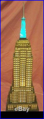 Department 56 Empire State Building large ALL LIGHTS WORK