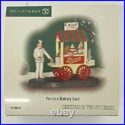 Department 56 Ferrara Bakery Cart Sealed NIB Christmas In The City Accessory