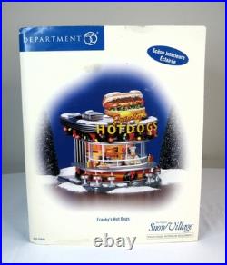 Department 56 Franky's Hot Dogs Snow Village Series New in the Box