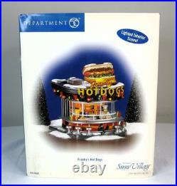Department 56 Franky's Hot Dogs Snow Village Series New in the Box